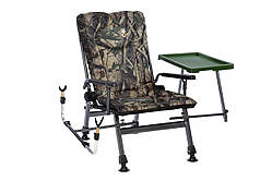 Коропове крісло Elektrostatyk з підлокітниками і столиком (F5R ST/P) Колір: камуфляж Клен