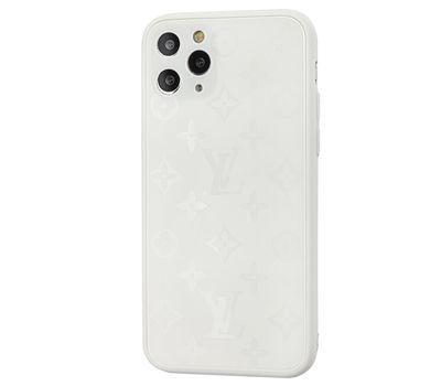 Чохол скляний Glass Case Louis Vuitton Луї Вітон для iPhone 12 Pro (03) White білий