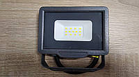 Прожектор LED 10Вт, 950Лм, 6200К, чорний, BIOM S5-SMD-10-slim (15455)