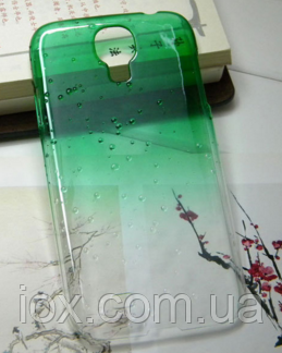 Чохол з ефектом роси зелений для Samsung Galaxy S4