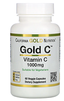 Gold C (vitamin C) витамин С 1000 мг California Gold Nutrition 60 вегетарианских капсул