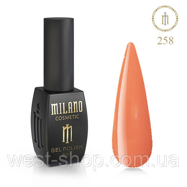 Гель-лак Milano 8 мл, № 258 ❗️Критический срок годности