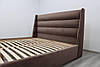 Ліжко двоспальне Остін, двоспальне ліжко з м'яким узголів'ям для спальні Шик Галічина, фото 8