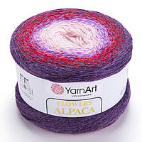 Секционная пряжа YarnArt Flowers Alpaca 434 (Ярнарт Флаверс Альпака) с альпакой зимняя