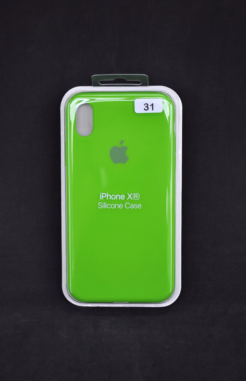 Чохол для телефону iPhone XR Silicone Case original FULL №31 lime green (4you)