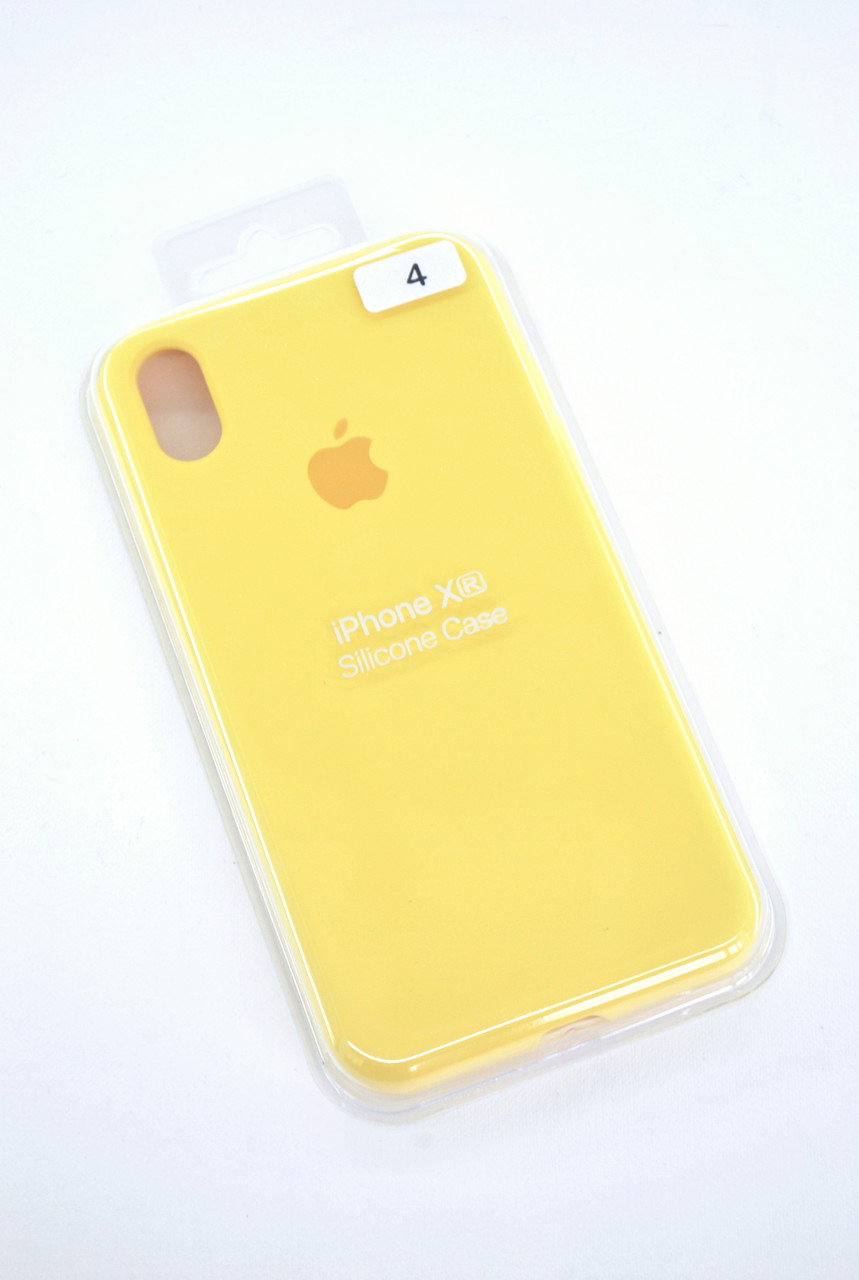 Чохол для телефону iPhone XR Silicone Case original FULL №4 yellow (4you)