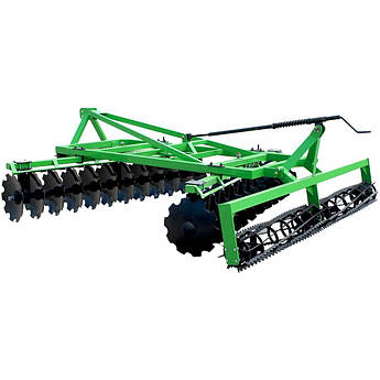 Дискова борона з котком 2,7 м Бомет до трактора двохсекційна навісна
