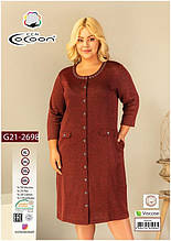 Халат велюровий жіночий 21-2698 XL