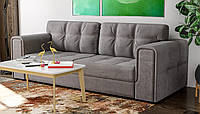 Розкладной прямой диван в гостиную 250 см "Мартин" от Шик-Галичина (разние варианти ткани)