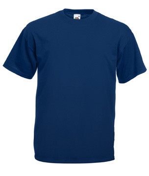 Чоловіча футболка однотонна темно синя 036-32
