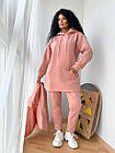 Жіночий костюм трійка 543 (42-44; 46-48) кольори: рожевий, бежевий) СП, фото 3