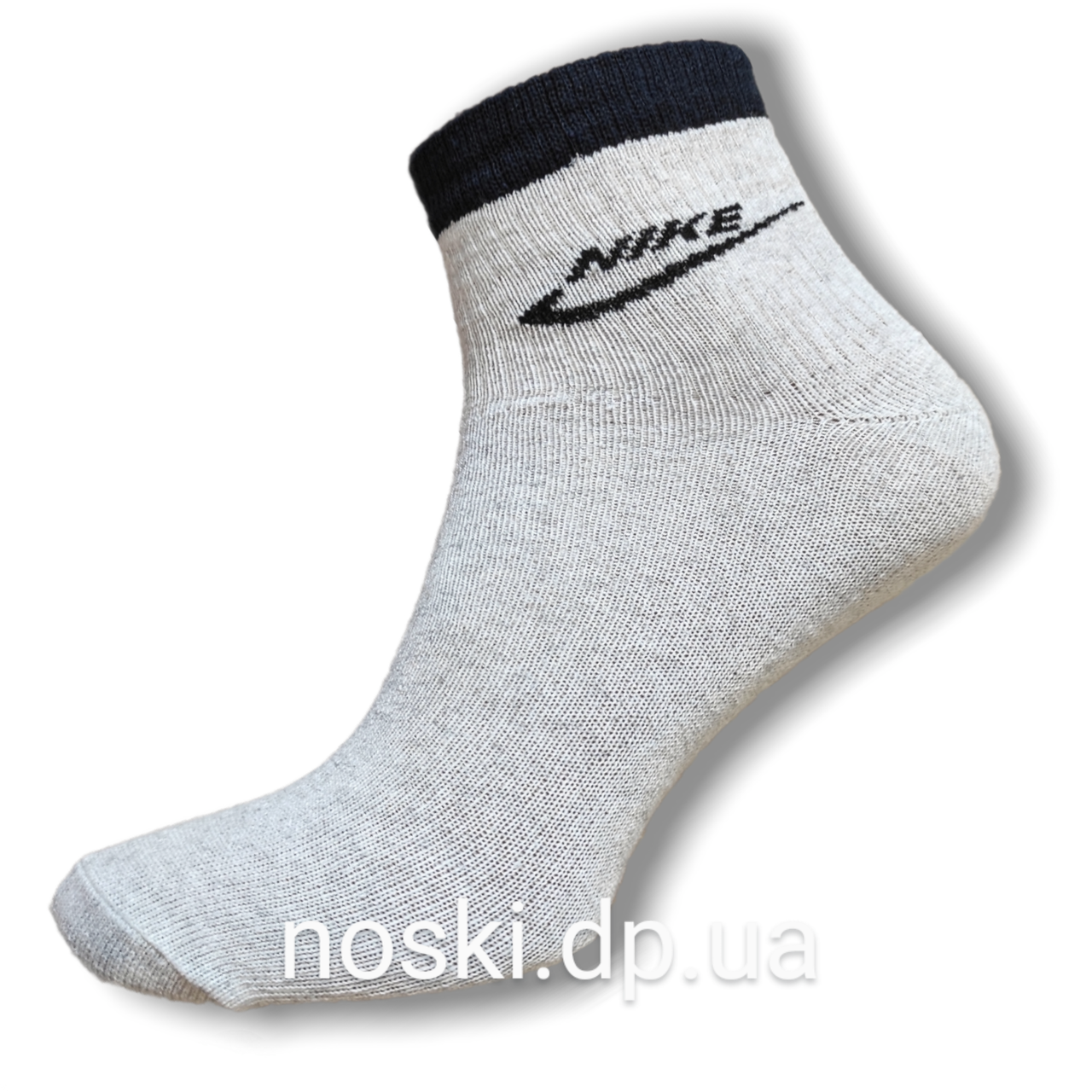 Шкарпетки жіночі бавовняні спорт 36-41 демісезонні світло-сірі