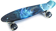 Penny Board "Galaxy" Светящиеся колеса.