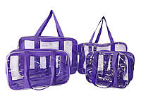 Набор из 4 сумок в роддом EcoNova S+M+XL+XXL фиолетовый