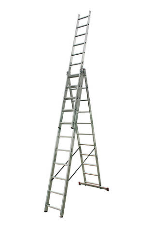 Трисекційні сходи VIRASTAR DW 3 PROFI 3x9 ступенів DWP3x9, фото 2