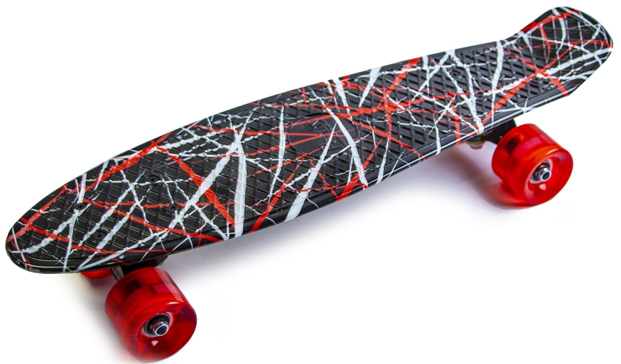 Penny Board "Red design" Світяться колеса!