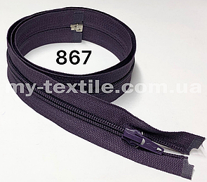 Блискавка спіральна Тип-5 70 см Темно-бузковий