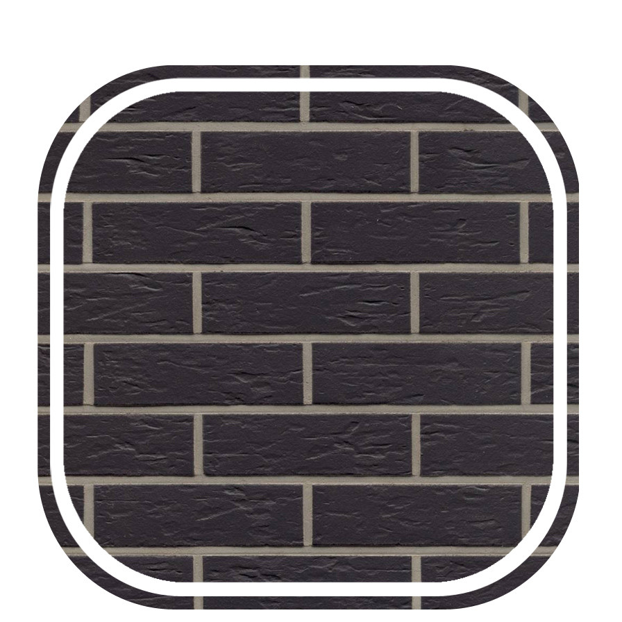 Клинкерная плитка для внутренней отделки стен под черный кирпич Feldhaus Klinker R 740 Classic - фото 7 - id-p1367594583