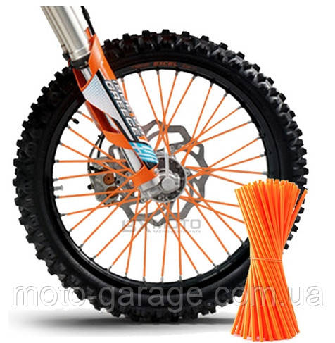 Накладки на спиці Motorace NSM-53425 Orange (72шт), фото 1