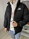 Пуховик The North Face зимовий чоловічий чорний розмір S, M, L, фото 4