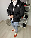 Пуховик The North Face зимовий чоловічий чорний розмір S, M, L, фото 8