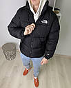Пуховик The North Face зимовий чоловічий чорний розмір S, M, L, фото 7