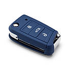 Силіконовий чохол для ключа Volkswagen Key Cover, Golf 7 (MQB), Dark Blue, артикул 000087012AN530, фото 2