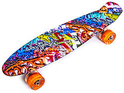 Penny Board "Cool Draft 2" Graffiti Світяться колеса