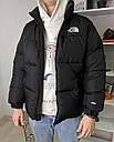 Пуховик The North Face зимовий чоловічий чорний розмір S, M, L, фото 6