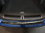 Захисна накладка на задній бампер для BMW X1 F48 M-Sport 2015-2020, lift 2020+ /чорн.нерж.сталь/, фото 4