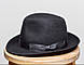 Чоловічий фетровий капелюх 253 модель, колір чорний, розмір 59-60, фото 2