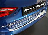 Захисна накладка на задній бампер для BMW X1 F48 M-пакет 2015-2020, lift 2020+ /нерж.сталь/, фото 5