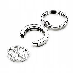 Брелок Volkswagen Logo Keyring, Deposit Сhip, Silver, артикул 000087010BT