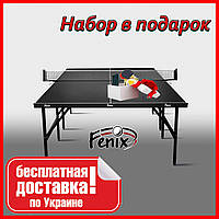 Теннисный стол для помещений «Феникс» Basic Sport M16 черного цвета