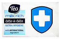 Мыло Tete-a-tete Milk rich Ultra Hygiene с антибактериальным компонентом - 100 г.