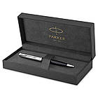 Ручка кулькова Parker SONNET 17 Essentials Metal & Black Lacquer, фото 4