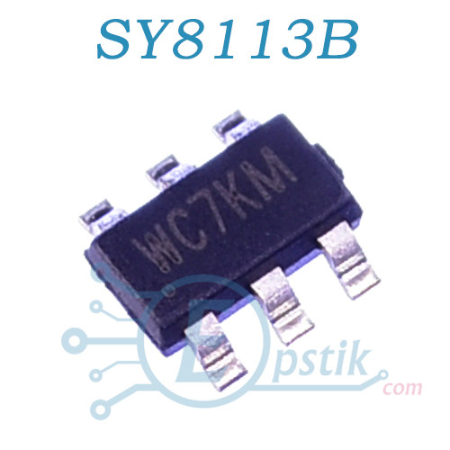 SY8113B, (WCAMG), DC/DC-перетворювач 3 А, 500 кГц, SOT23-6