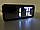 Годинник Дзеркальні LED з будильником і термометром DT-6508 Black, фото 7