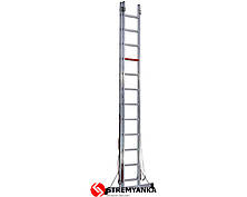 Двосекційні алюмінієві драбини Duomax Pro VIRASTAR 2x12 ступенів, фото 2