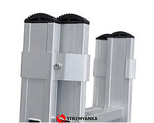 Двосекційні алюмінієві драбини Duomax Pro VIRASTAR 2x12 ступенів, фото 3