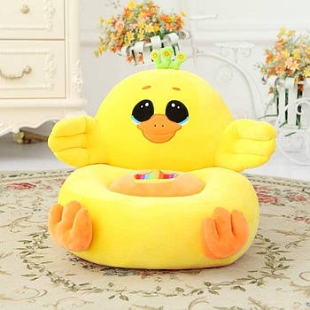 Дитяче плюшеве м'яке крісло-іграшка "Курча" З 31197 Жовтий