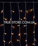 Гірлянда штора 240 LED 3 м*1.5м, теплий білий колір, фото 2