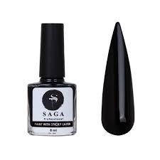 Лак для стемпінгу Saga чорний 8 мл