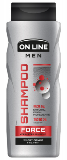 Шампунь чоловічий On Line Men Force, для тонкого волосся (400мл.)