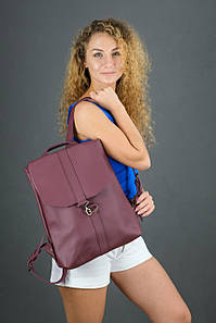 Жіночий рюкзак Монако з натуральної шкіри колір Бордо