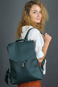 Жіночий рюкзак Монако з натуральної шкіри колір Зелений