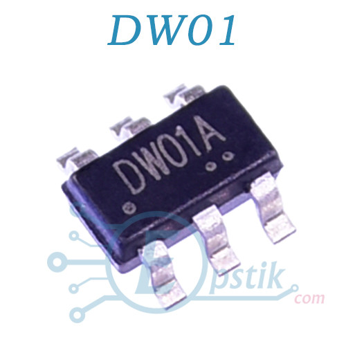 DW01A, мікросхема захисту акумулятора, SOT-23-6