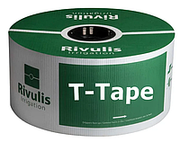 Капельная лента T-Tape 8 мил 10 см 0,75л/час 2300м Rivulis