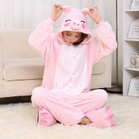 Пижама кигуруми для детей и взрослых Свинка|кенгуруми.Топ!