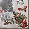 Скатертина новорічна квадратна з тефлоновим просоченням "Різдвяний сюрприз" Villa Grazia 140х140 см, фото 9